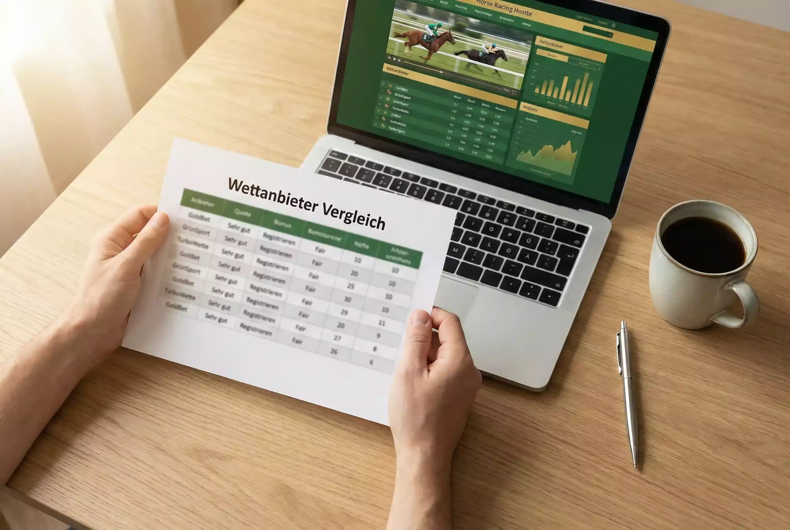 Vergleich der besten Pferdewetten-Anbieter in Deutschland mit Lizenzdaten und Quotentypen